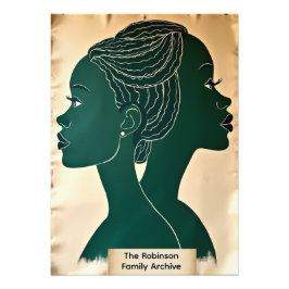 Personalized Black History Archive Collage  Fototryck