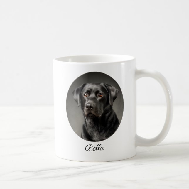 Personalized Black Labrador by My Side Kaffemugg (Höger)