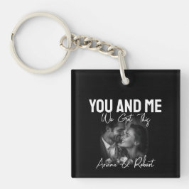 Personalized Black Photo Couple 'You and Me' 
