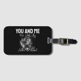 Personalized Black Photo Couple You and Me  Bagagebricka