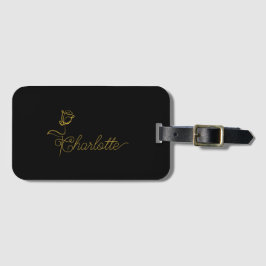 Personalized Bloom Design Custom Name Bagagebricka
