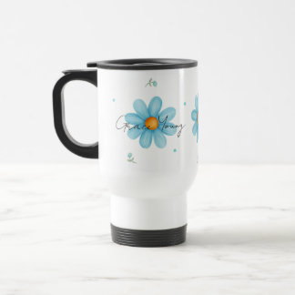 Personalized Blue Daisy Floral Name Custom Design Resemugg