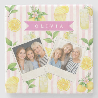 Personalized Blue Folk Floral Nordic Custom Stenunderlägg