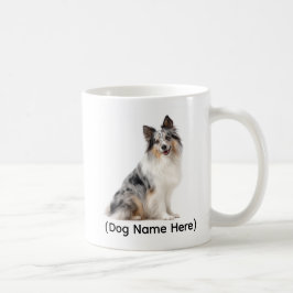 Personalized Blue Merle Sheltie I Own You Kaffemugg