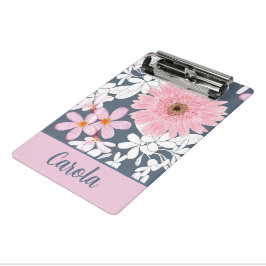 Personalized Blush Floral Planner