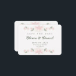Personalized Blush Floral Save the Date Card Spara Datumet<br><div class="desc">This personalized blush floral save the date card is perfect for a romantic spring or garden wedding. Customize your names and date to create an elegant wedding announcement your guests will love. Perfect for spring, garden, and classic weddings, this elegant floral design blends softness and refinement while keeping the layout...</div>