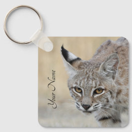Personalized Bobcat Keychain - Add Your Name Nyckelring