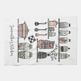 Personalized Boho Chic Farmhouse Decor Kökshandduk