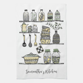 Personalized Boho Chic Modern Farmhouse Decor  Kökshandduk