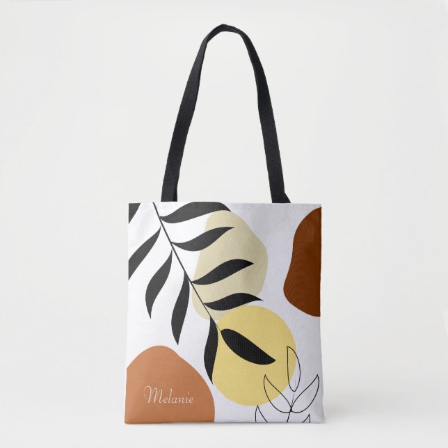 Personalized Boho Tote Bags Tygkasse (Framsida)