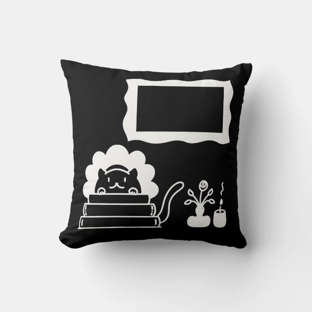 Personalized Book Titles and Picture Frame Kudde (Framsida)