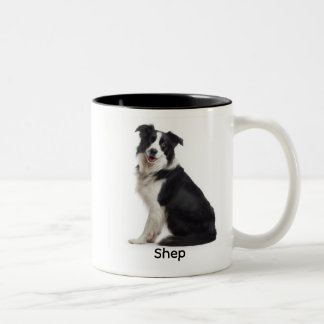 Personalized Border Collie “I Own You” Två-Tonad Mugg