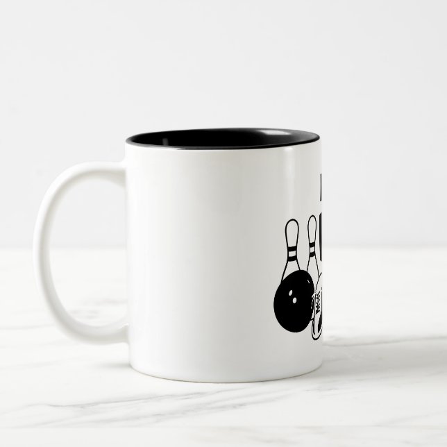 Personalized Bowling Mug Gift Jumbo-Tasse Två-Tonad Mugg (Vänster)