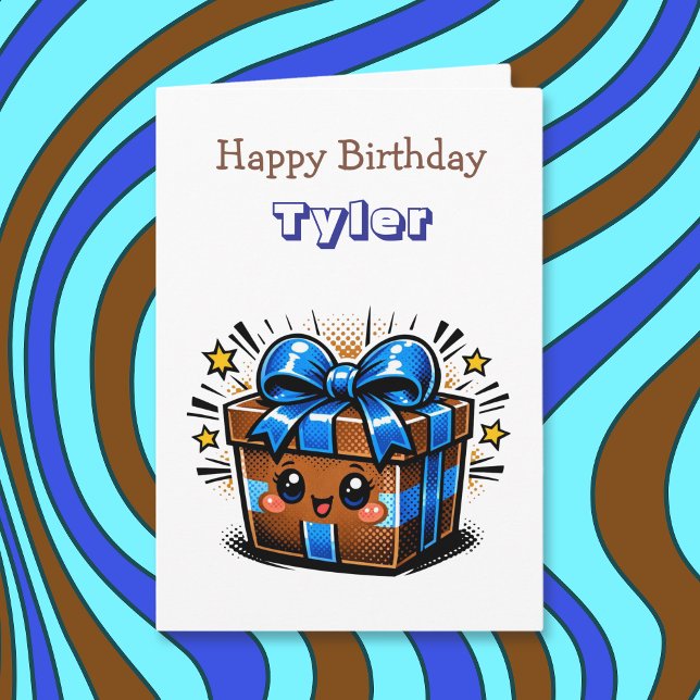 Personalized Boy's Birthday | Cupcake  Kort (Skapare uppladdad)