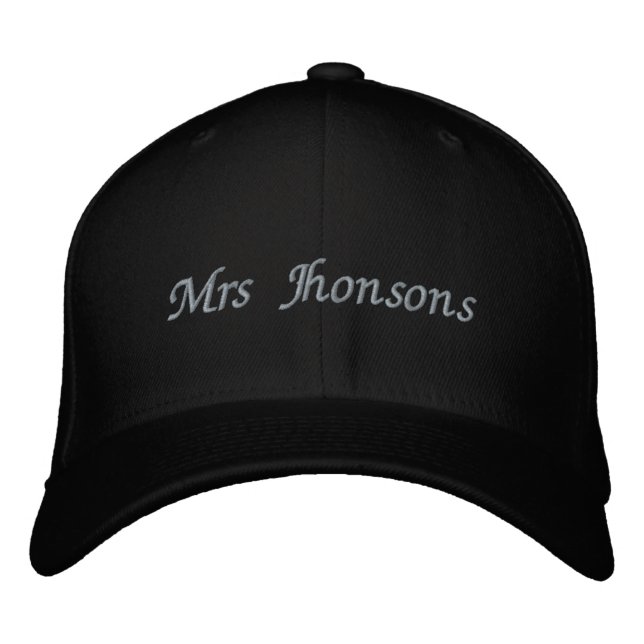 Personalized Bride Honeymoon Gift, Custom Mrs  Broderad Keps (Framsida)