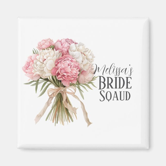 Personalized Bride Squad Magnet (Framsidan)
