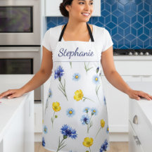 Personalized Bright Wildflower Poppy Cornflower