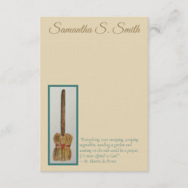 Personalized Broom - St. Martin de Porres Notecard Inbjudningar