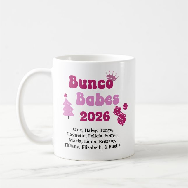Personalized Bunco Babe  Kaffemugg (Vänster)