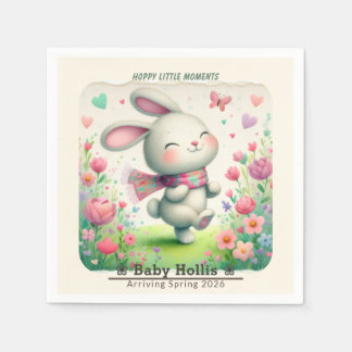 Personalized Bunny Baby Shower Paper Napkins Pappersservett