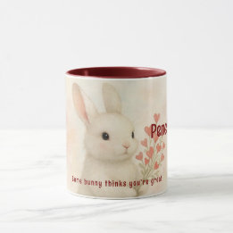 Personalized Bunny Mug  Mugg
