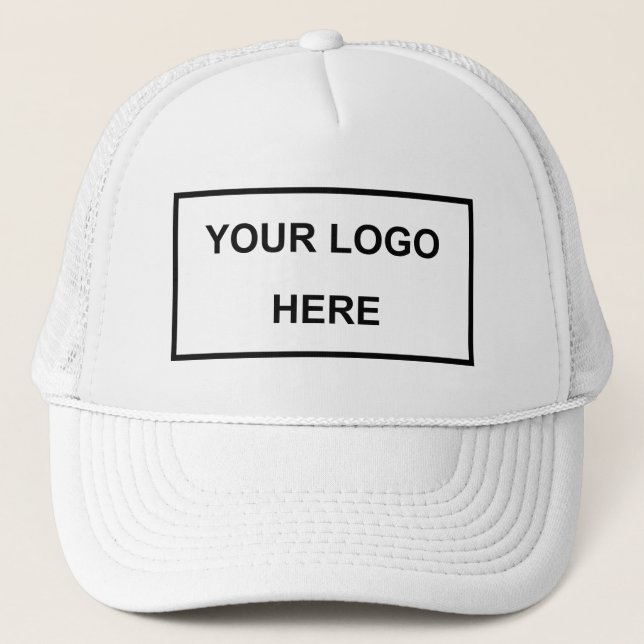 Personalized Business Logo Brand White Keps (Framsida)