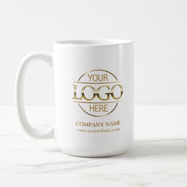 Personalized Business Logo Custom Company Gift Kaffemugg (Vänster)