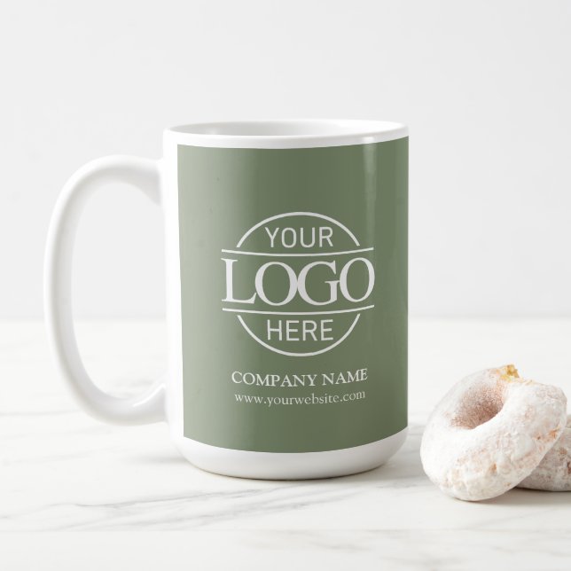 Personalized Business Logo Custom Company Gift Kaffemugg (Med munk)