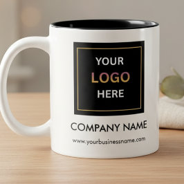 Personalized Business Logo Two-Tone Två-Tonad Mugg