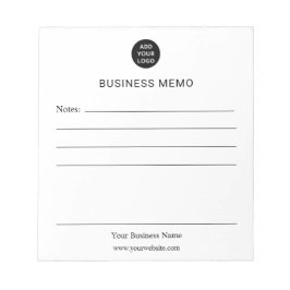 Personalized Business Memo Anteckningsblock