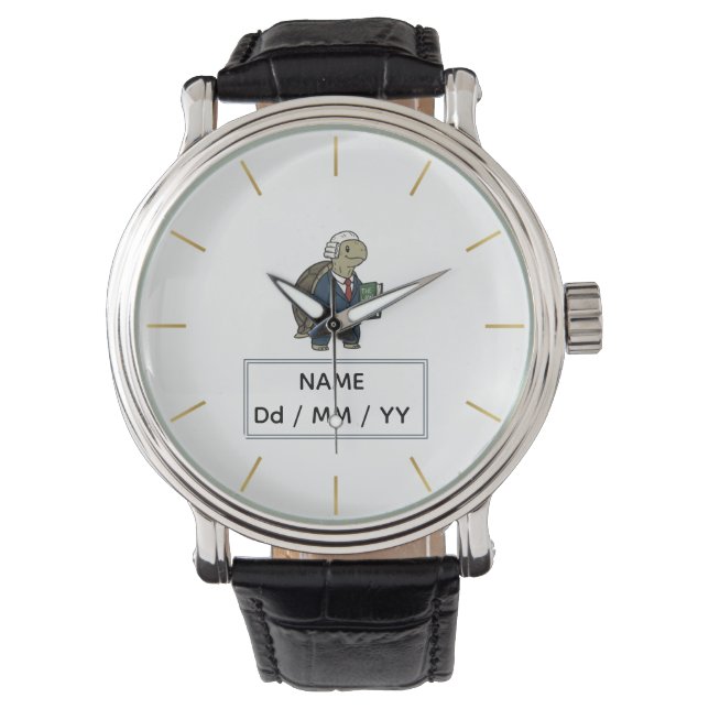Personalized Business Turtle Watch Armbandsur (Framsida)