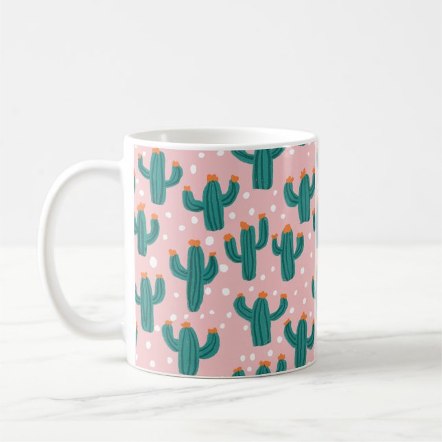 Personalized Cacti Coffee Mug Kaffemugg (Vänster)