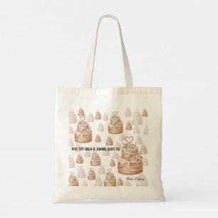 Personalized Cake Tote Bag - Custom Baker Gift Tygkasse