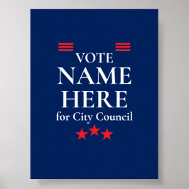 Personalized Campaign Election Poster
