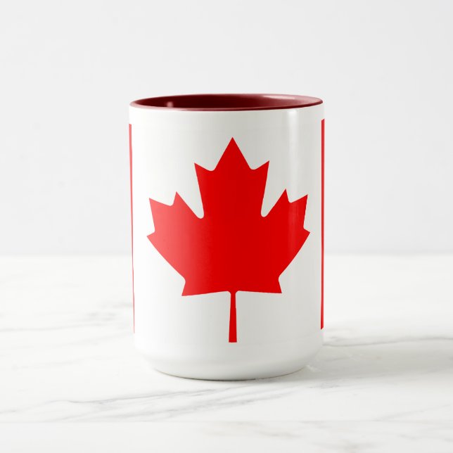 Personalized Canada Flag | Custom Name Canada Day Mugg (Center)