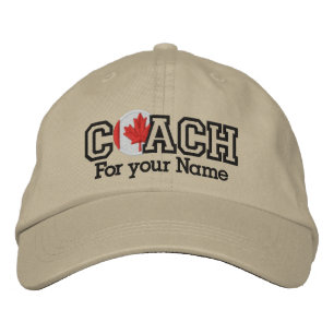 Personalized Canadian Coach with your name Broderad Keps