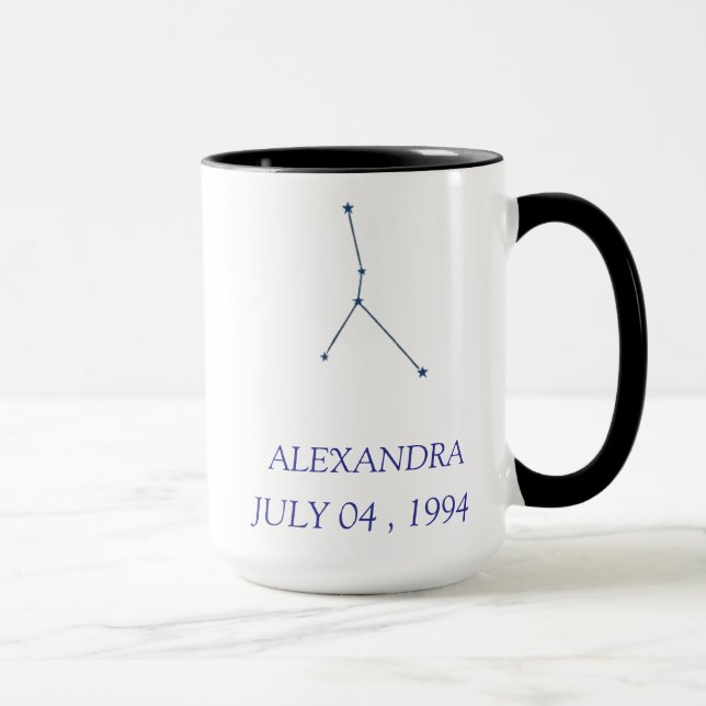 Personalized Cancer Constellation Mug - Custom Zod Mugg (Höger)