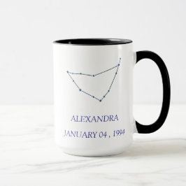 Personalized Capricorn Constellation Mug - Custom  Mugg