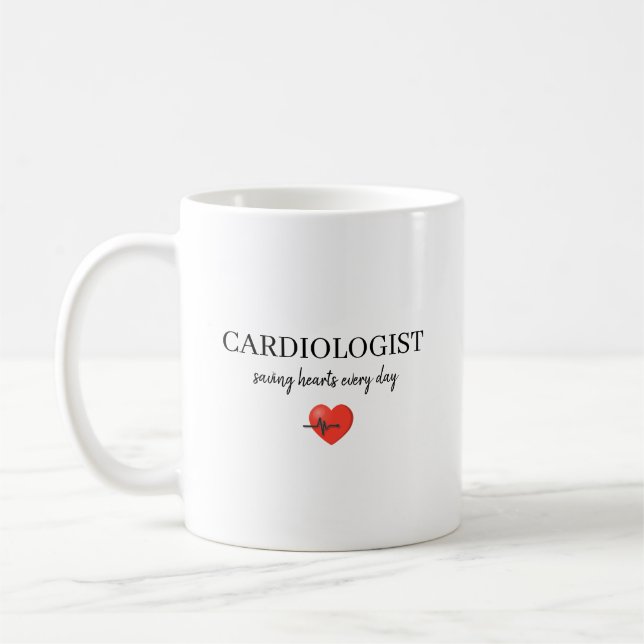 Personalized Cardiologist Saving Hearts Every Day  Kaffemugg (Vänster)