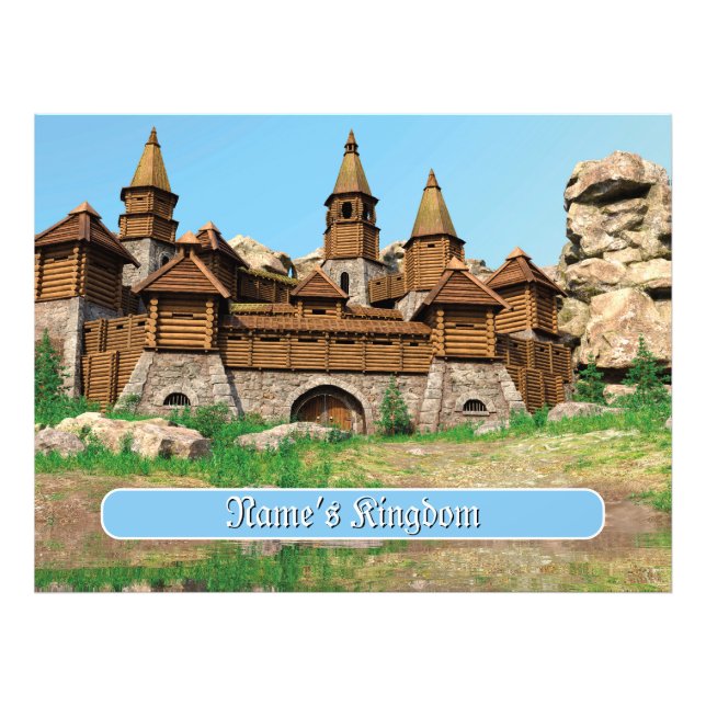 Personalized Castle for Kids Fototryck (Framsidan)