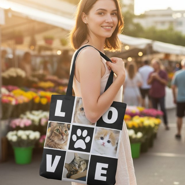 Personalized Cat Bag, Custom Gift, Cat Owner Gift Tygkasse (Skapare uppladdad)
