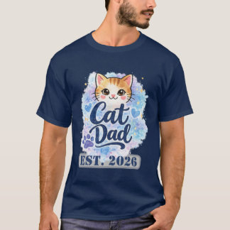 Personalized Cat Dad Shirt Custom Cat Dad Gift  T