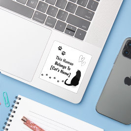 Personalized Cat Lover Laptop Sticker Klistermärken