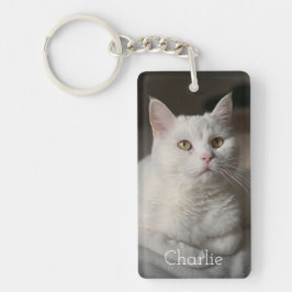 Personalized Cat Photo Keychain Nyckelring