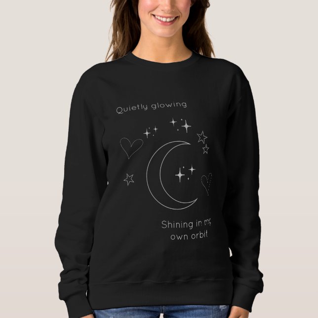 Personalized Celestial Design Sweatshirt T Shirt (Framsida)