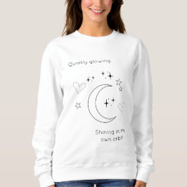 Personalized Celestial Design White Sweatshirt T Shirt