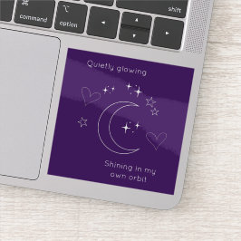 Personalized Celestial Moon & Stars Laptop Sticker Klistermärken