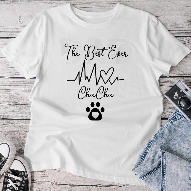 Personalized "Cha Cha" Cat Name, Cat Lover  T Shirt (Skapare uppladdad)