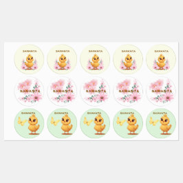 Personalized Chick Waterproof Labels Klistermärke
