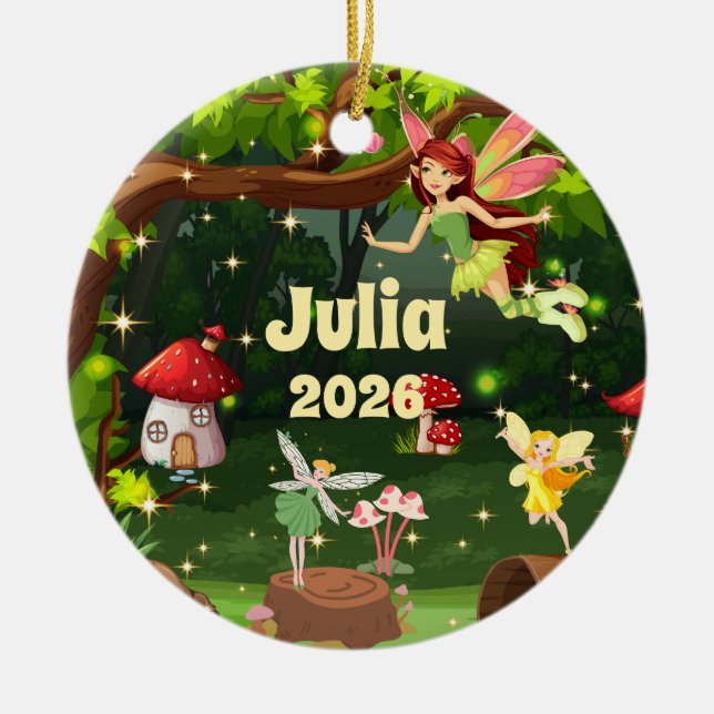 Personalized Child Name Fairy Ornament (Framsidan)